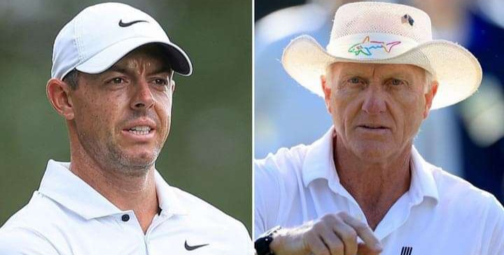 LIV Golf chief Greg Norman 'being awkward' around Rory McIlroy at Masters